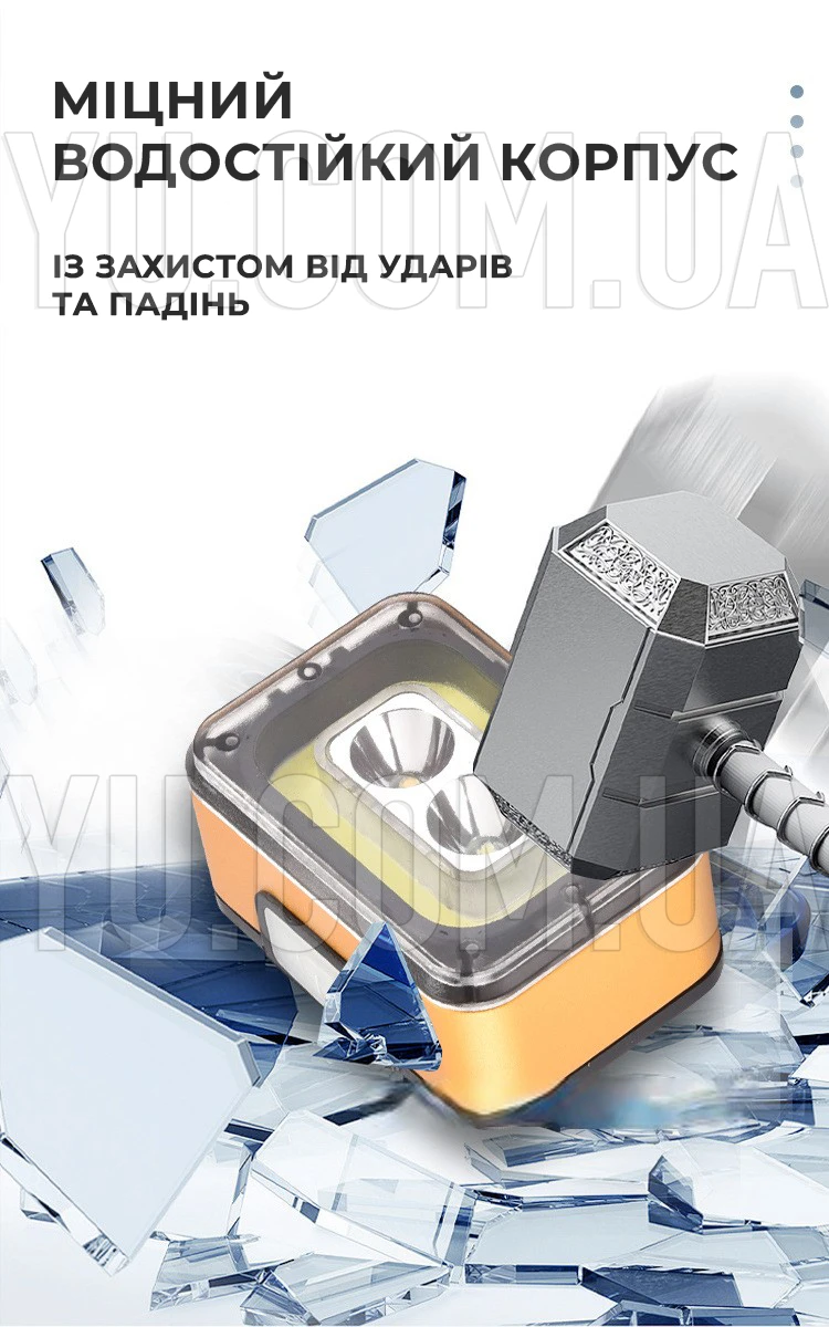 Ліхтар налобний Type-C Bailong NF-616 XPE+COB Ліхтар налобний Type-C Bailong NF-616 XPE+COB
